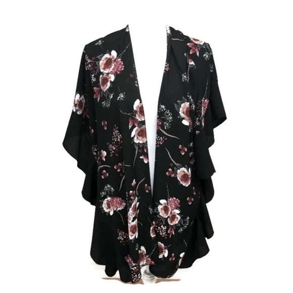 Jack & Missy Tops - Jack & Missy Floral Kimono OS